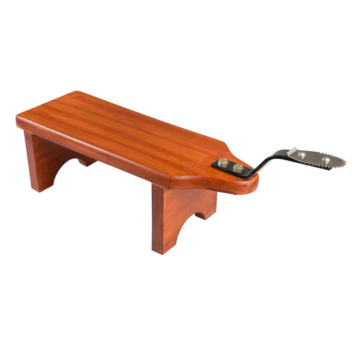 Bmado Traditional Wooden Coconut Scraper Stool Type (Thenga Thuruvi/Chirava) with Sharp Stainless Steel Blade | Strong, Stable & Safe Kitchen Tool for Daily Use