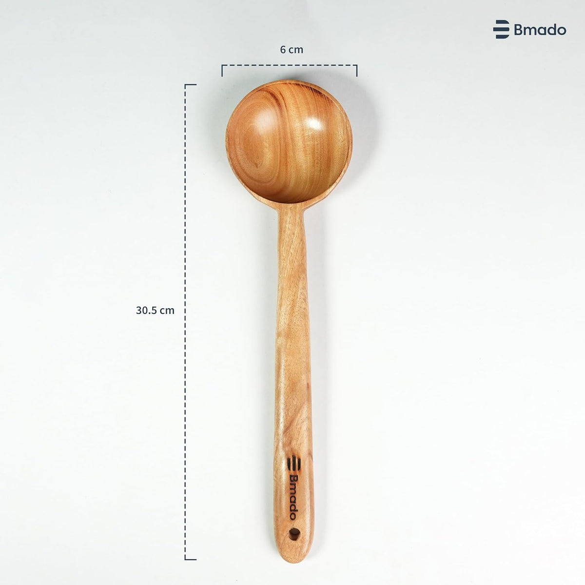 Bmado Wooden Kitchen Tool Set of 5 | Compact Flip, Spatula, Ladle & Cooking Utensils for Dosa, Roti, Chapati & Everyday Cooking | Naturally Non-Stick | No Harmful Polish | Handmade Wooden Tools