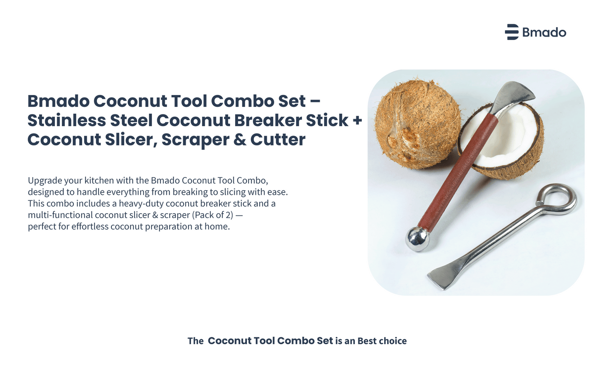 Stainless Steel Coconut Breaker and Slicer Heavy Duty Tool