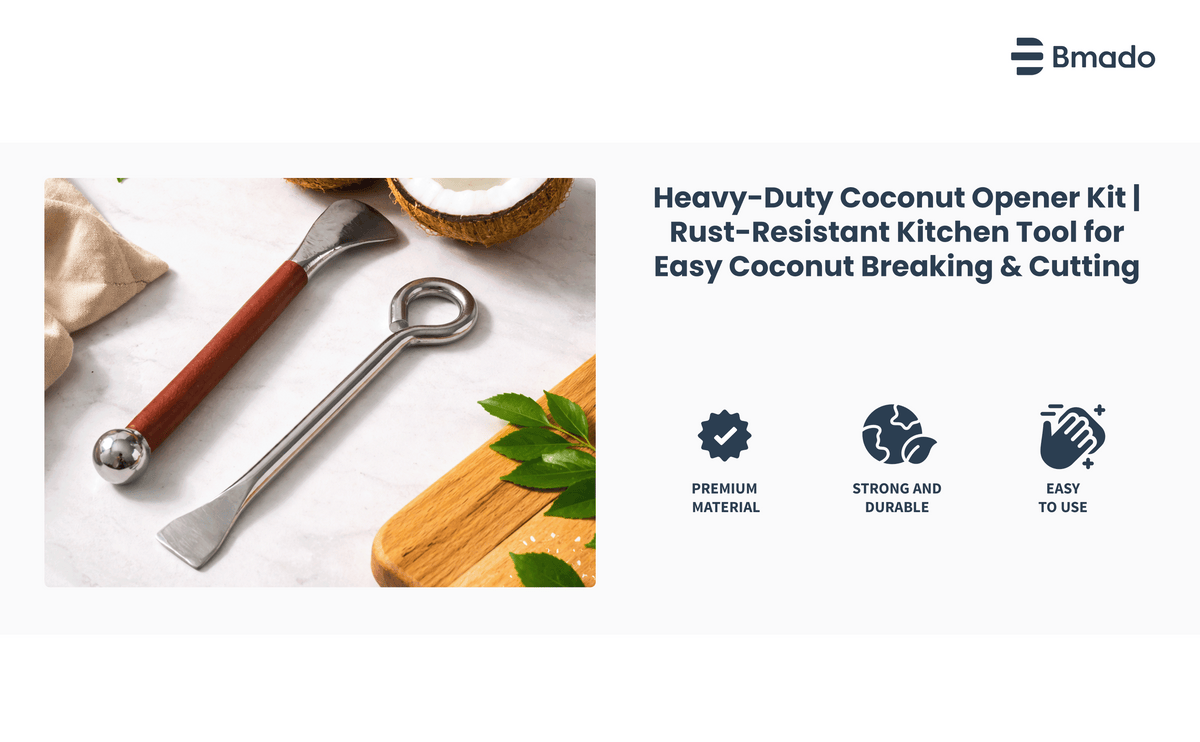 Stainless Steel Coconut Breaker and Slicer Heavy Duty Tool