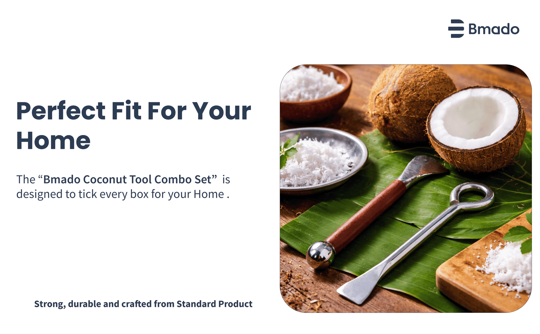 Stainless Steel Coconut Breaker and Slicer Heavy Duty Tool