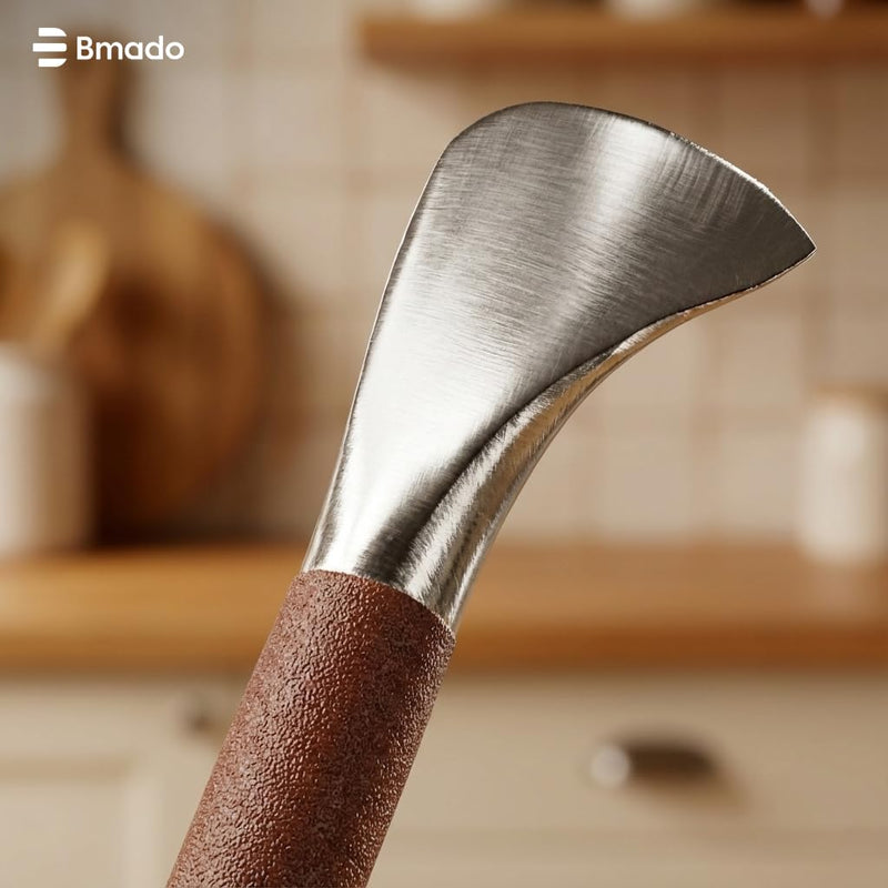Bmado Pure Premium Stainless Steel Coconut Breaker & Slicer Combo | Heavy-Duty Coconut Cracker Stick for Easy Splitting & Cutting | Durable, Rust-Resistant Kitchen Tool