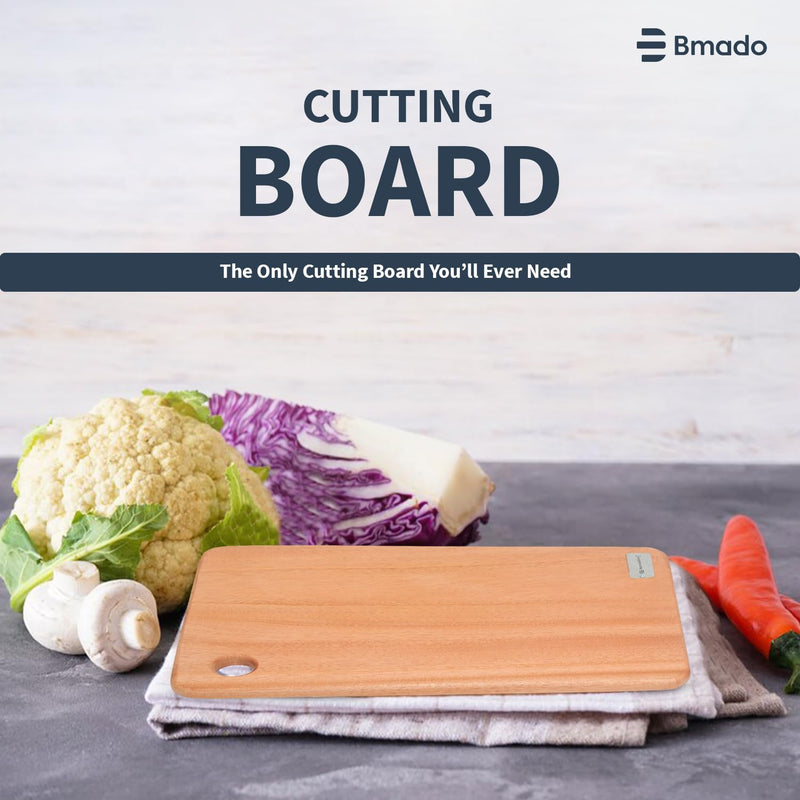 Bamboo Chopping Cutting Board for Vegetables Meat Fruits Cheese and Kitchen Preparation