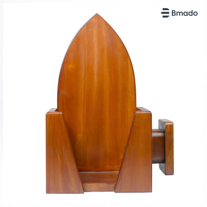 Premium Multi-Purpose Polished Wooden Iron Press Holder | Durable Wooden | Wall-Mounted Iron Stand with Cable Organizer | Durable Wooden Holder for Laundry Room