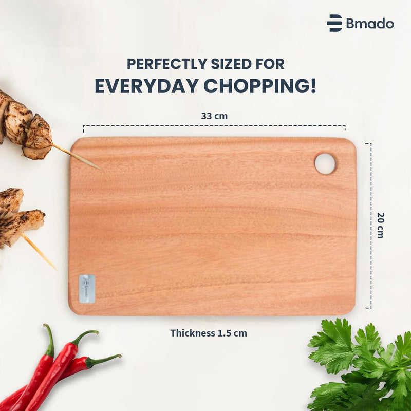 Bamboo Chopping Cutting Board for Vegetables Meat Fruits Cheese and Kitchen Preparation