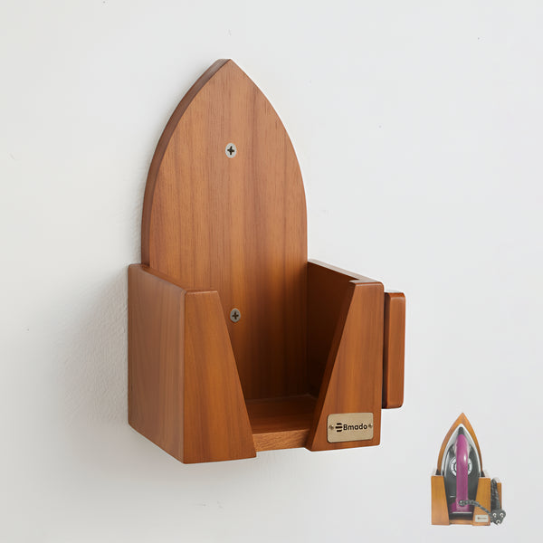 Wooden Iron Press Holder Wall Mounted Storage Stand
