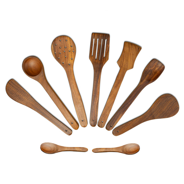 Wooden Cooking Spatulas Safe for Nonstick Cookware